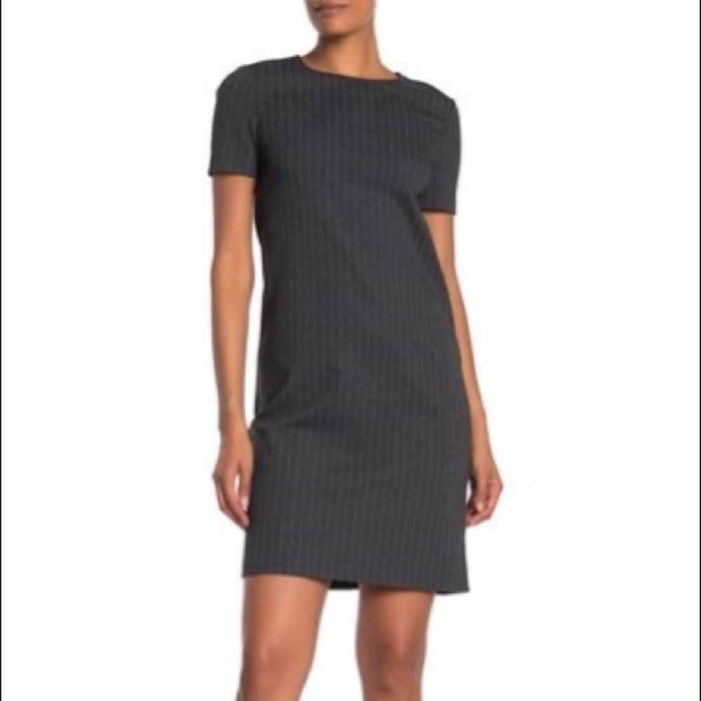 St. John Collection Pinstripe Jersey Dress